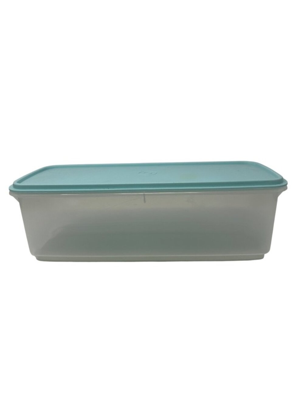 Tupperware Aqua Large Load Rectangle Bread Storage Container With Lid